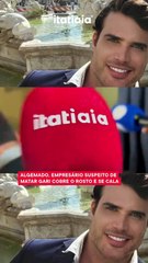 algemado, empresário suspeito de matar gari cobre o rosto e se cala