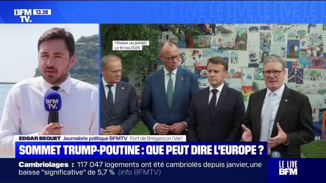 Rencontre Trump/Poutine: une réunion prévue ce mercredi avec Donald Trump, les dirigeants européens et Volodymyr Zelensky