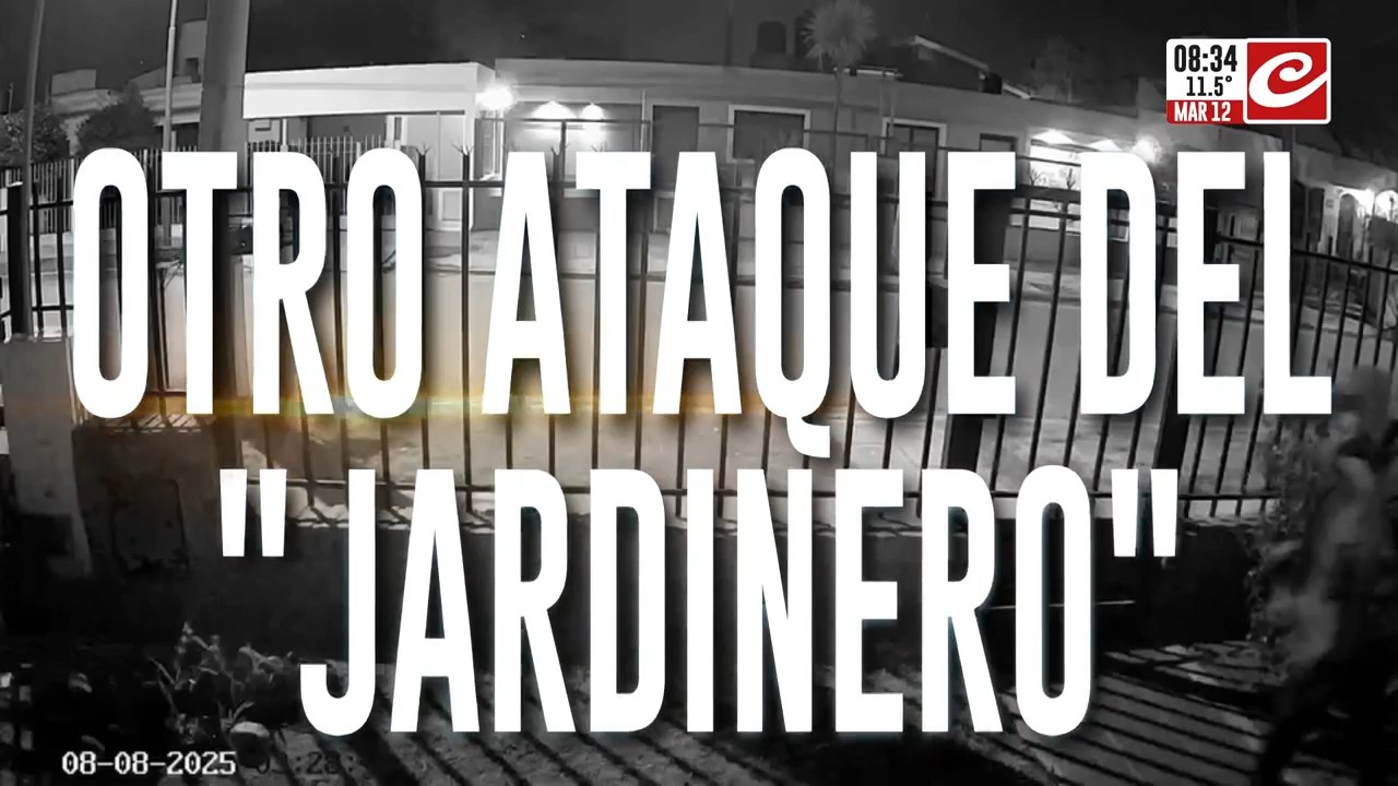 "El jardinero" volvió a atacar y quedó escrachado en video