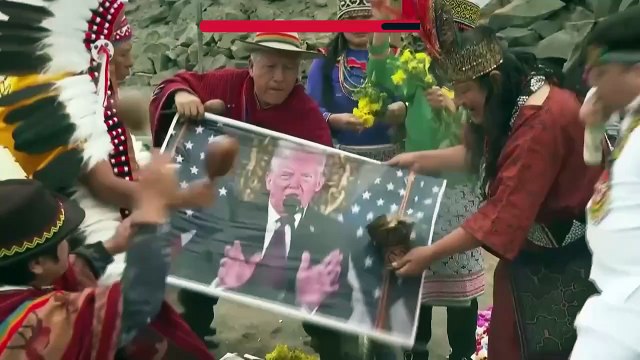 شمن‌های کشور پرو در مراسمی سنتی خواستار صلح با کلمبیا بر سر جزیره مورد مناقشه آمازون شدند