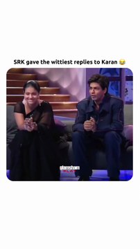 SRK straight away roasting Karan Johar 😂 #srk #karanjohar #kajol #kwk #koffeewithkaran [srk, karan johar, koffee with karan, kajol, Bollywood]
