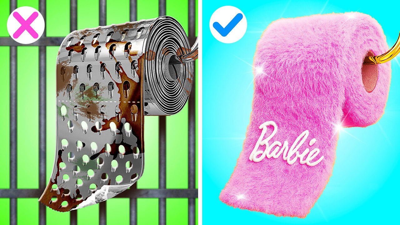 123GO! - Barbie riche vs Barbie pauvre | Relooking beauté en prison