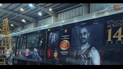 Bringing the #Coolie fever to Mumbai Metros! 🔥#CooliePromotions | Sun Pictures
