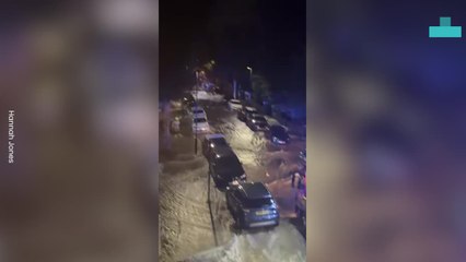 Burst Water Pipe Causes Huge Floods in London