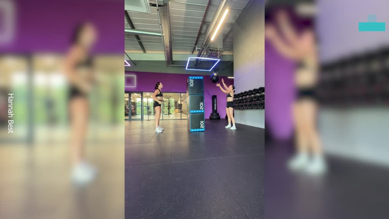 Weighted Gym Ball Throwing Fail