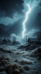 Nightmare Flood! Midnight Flash Flood Destroys Entire Village!