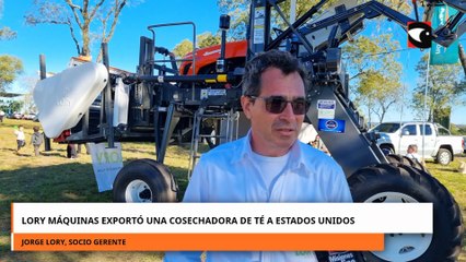 LORY MÁQUINAS EXPORTÓ UNA COSECHADORA DE TÉ A ESTADOS UNIDOS