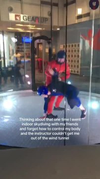 Woman Goes Haywire at Indoor Skydiving