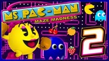 Ms Pac-Man Maze Madness Walkthrough Part 2 (Dreamcast, N64, PS1) Crystal Caves