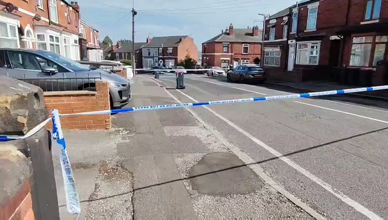 Deepdale Road in Rotherham was cordoned off following reports of a drive by shooting.