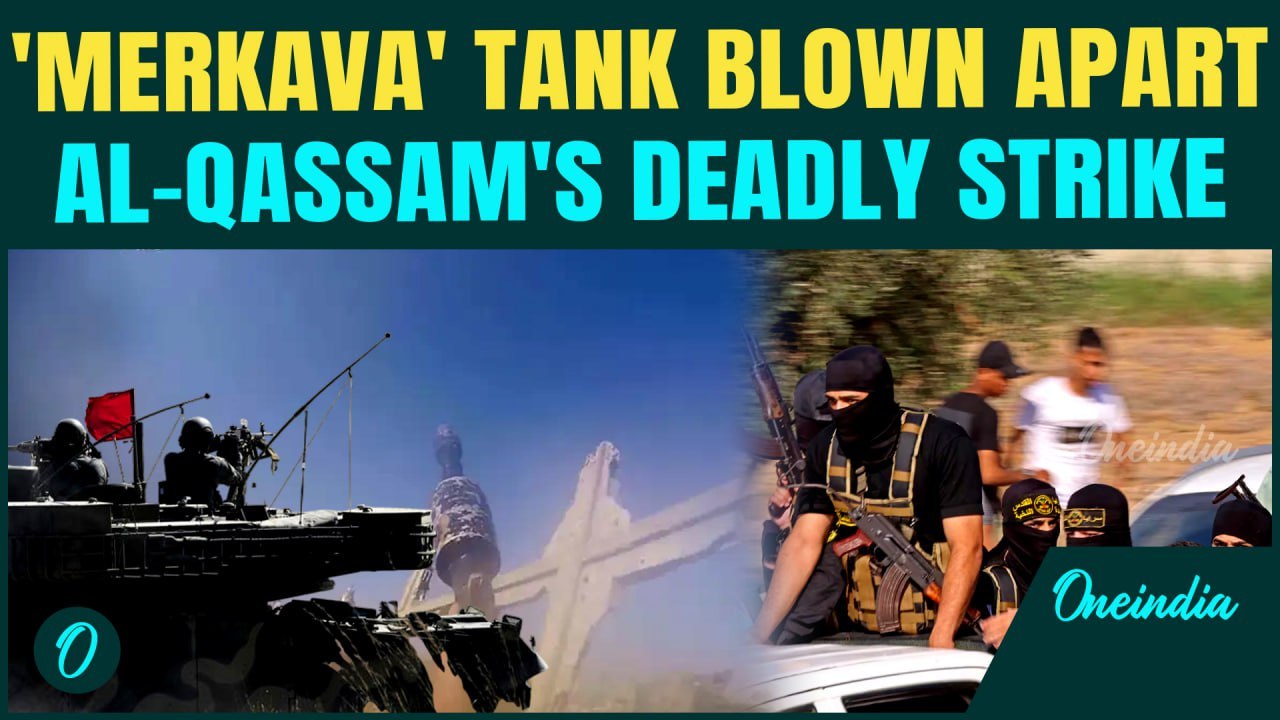 WATCH: Al-Qassam Fighters Blast Israeli Merkava Tank to Flames, Smash Bulldozers |Gaza Street Battle