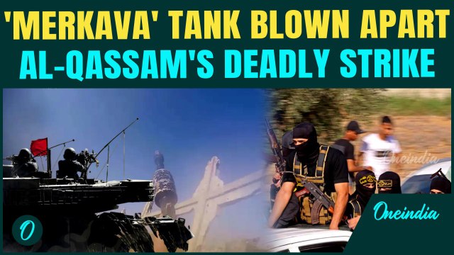 WATCH: Al-Qassam Fighters Blast Israeli Merkava Tank to Flames, Smash Bulldozers |Gaza Street Battle