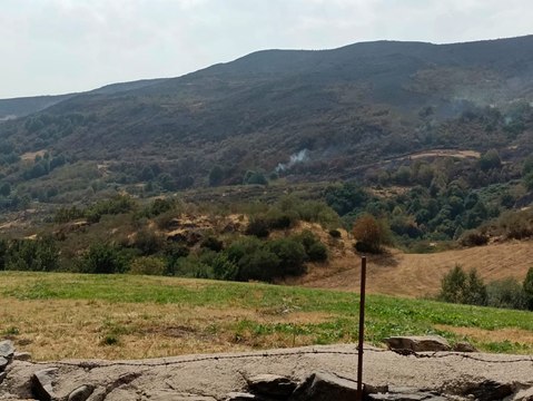Incendio en San Esteban de Nogales