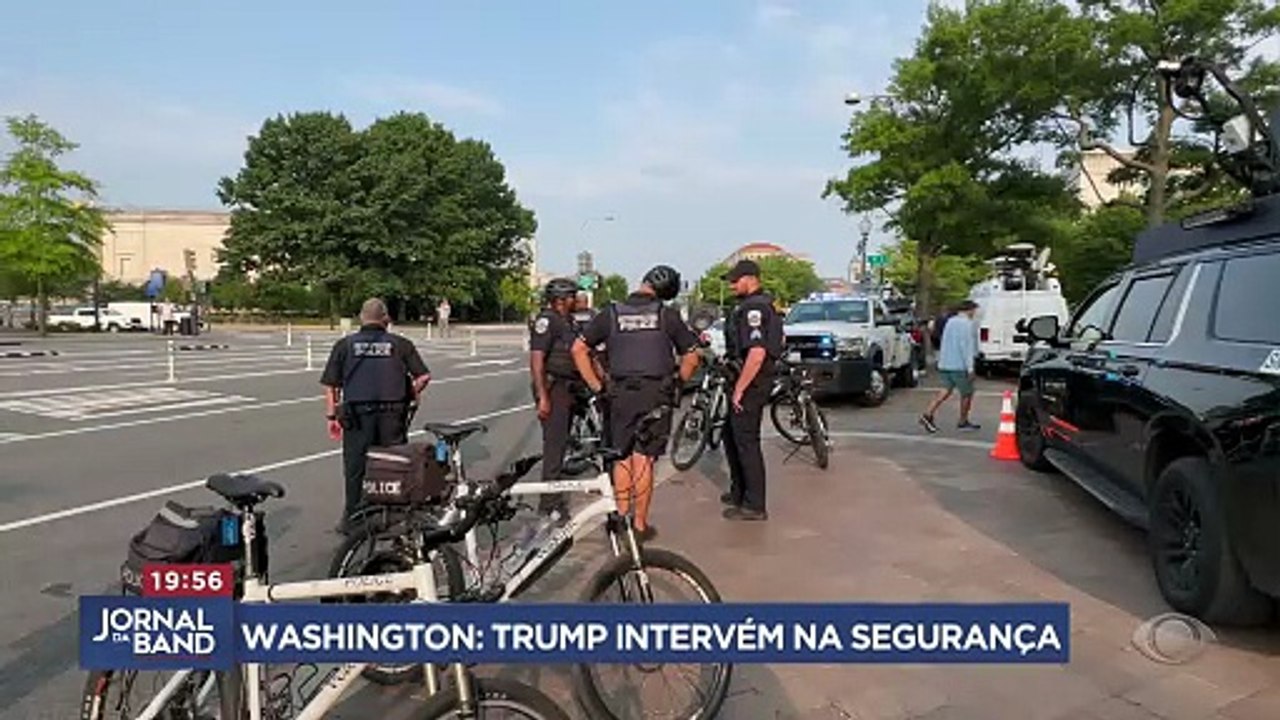 Trump anuncia intervenção na segurança pública de Washington