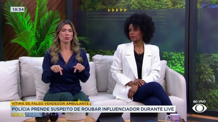 Polícia prende suspeito de roubar influenciador durante live