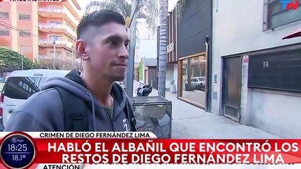 “Te supera nadie espera encontrar algo así”: dijo el albañil que halló los restos de Diego Fernández