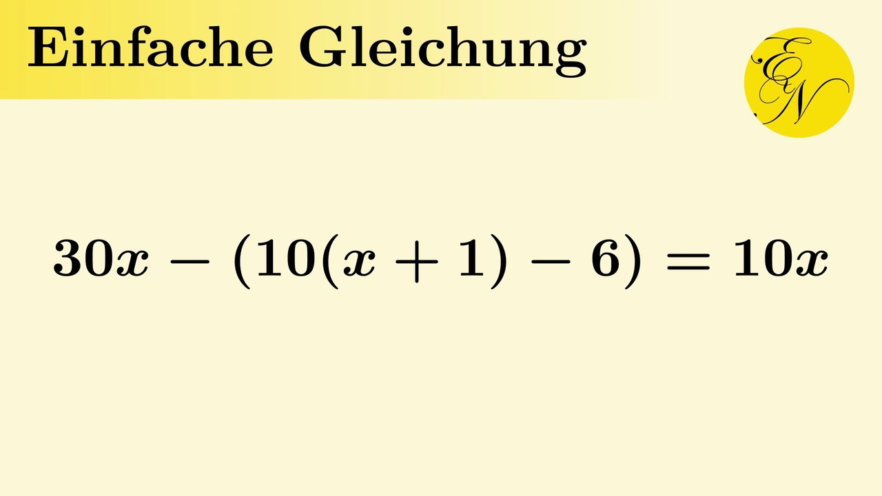 Einfache Gleichung lösen | Definitions- und Lösungsmenge