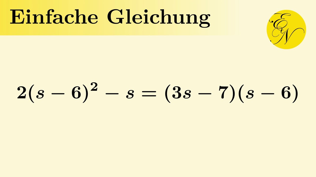 Gleichung mit Klammern und Binomen