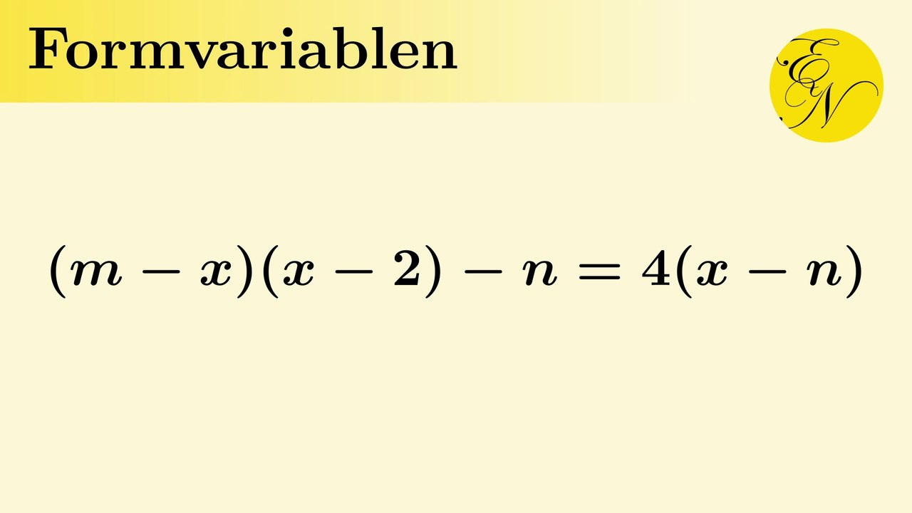 Gleichung mit Formvariablen | Bestimmung der Definitions- und Lösungsmenge