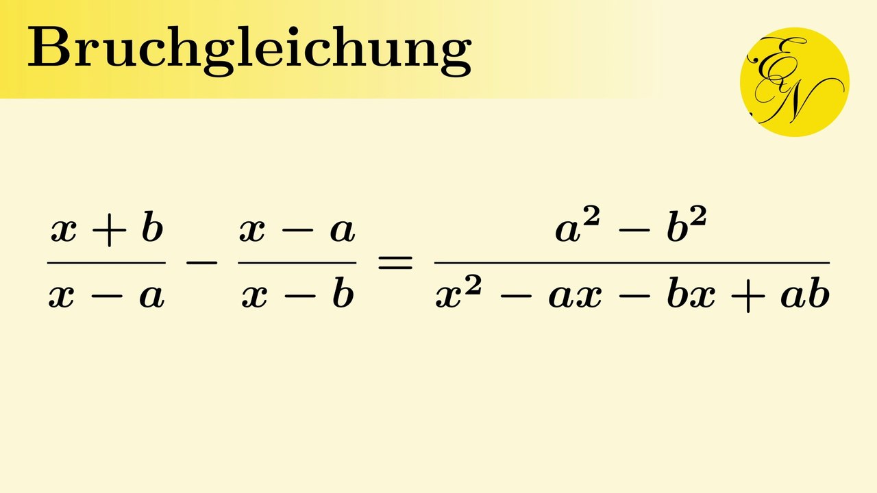 Bruchgleichung mit Formvariablen | Bestimmung der Definitions- und Lösungsmenge