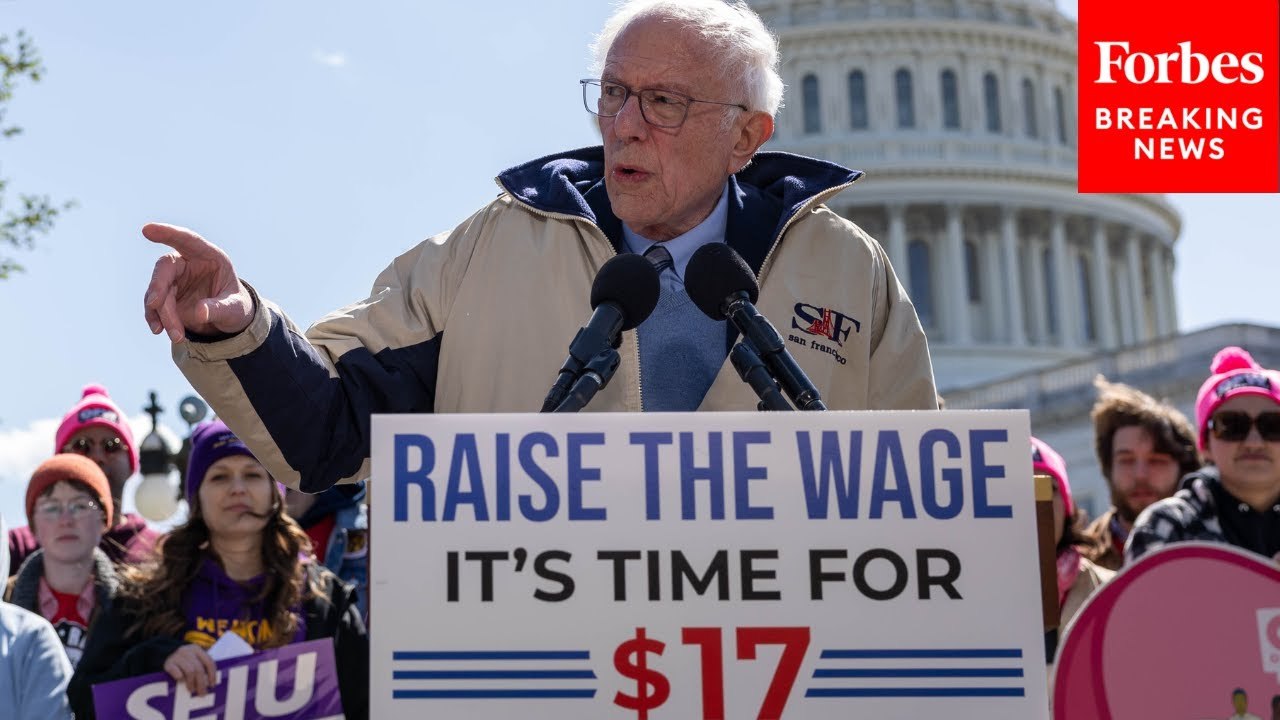 Bernie Sanders Calls For Federal Minimum Wage To Be Raised To 'At Least 17 Bucks An Hour'