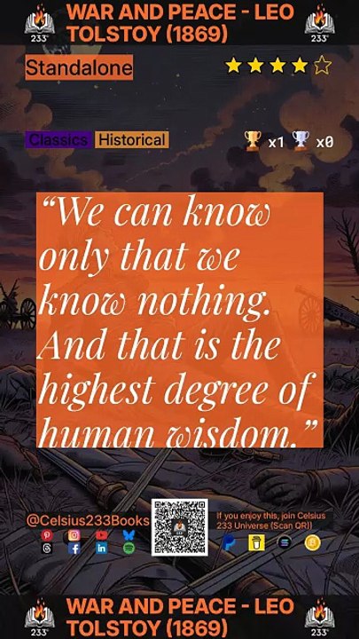 War and Peace - Leo Tolstoy (1869) Quotes