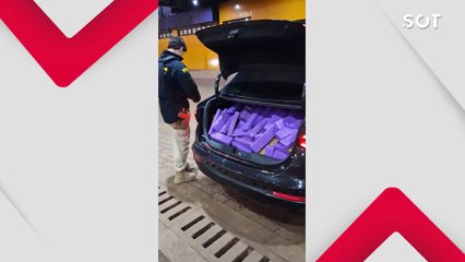 PRF apreende quase 280 kg de drogas em abordagem na BR-277, em Cascavel