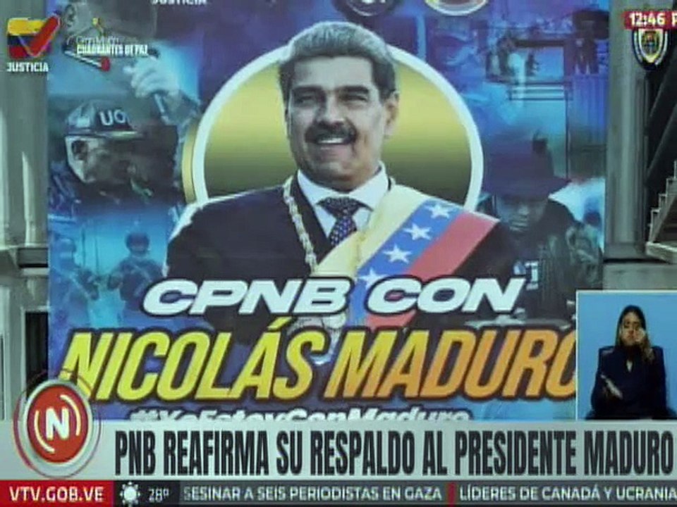 Policía Nacional Bolivariana reafirma su lealtad al presidente Nicolás Maduro