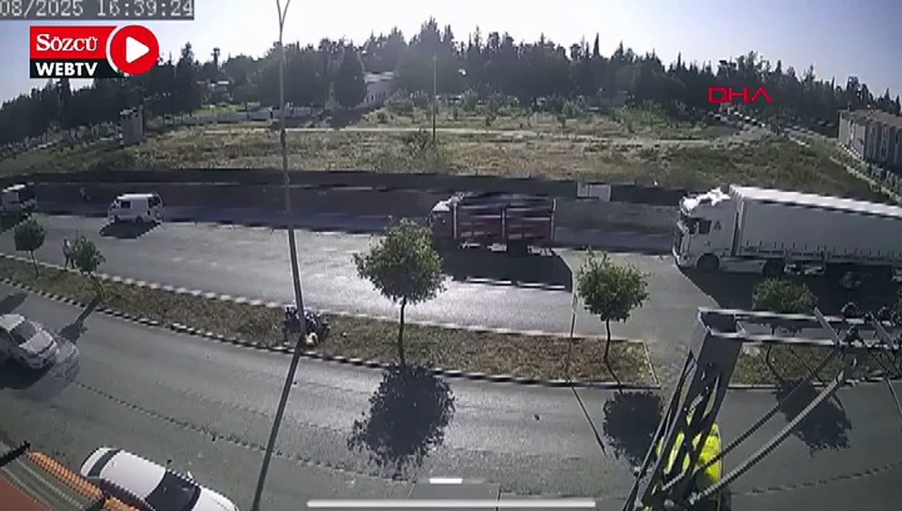 Yaya geçidinden geçmeye çalışan taksinin çarptığı motosiklet sürücüsü öldü