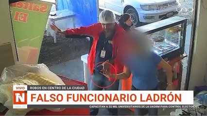Falso funcionario de salud roba celulares en negocios del centro