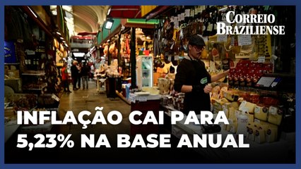 Inflação registra leve queda para 5,23% na base anual