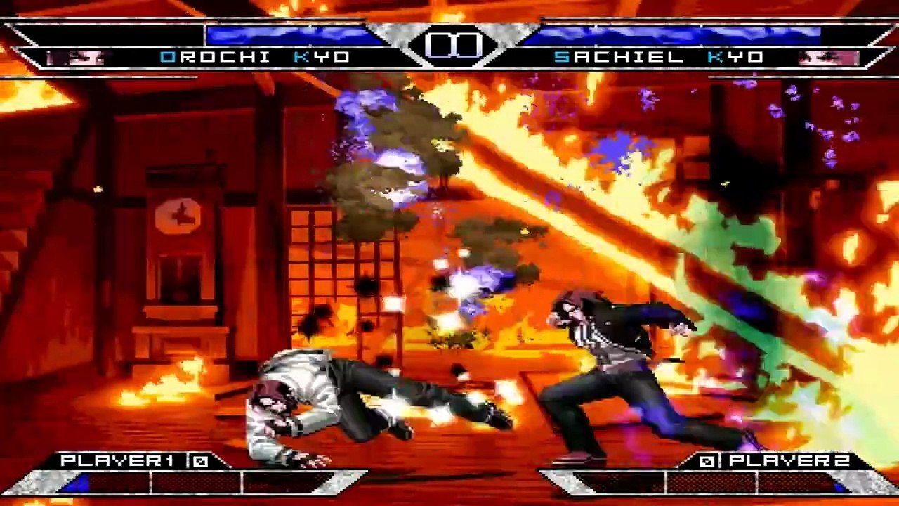 Orochi Kyo Vs Sachiel Kyo (kof mugen)