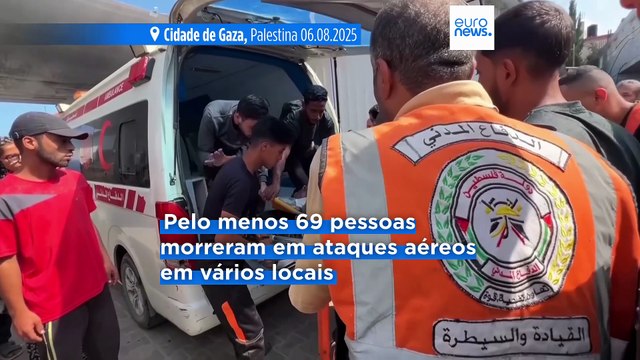 Pelo menos 100 palestinianos mortos em ataques israelitas em Gaza, segundo o Ministério da Saúde