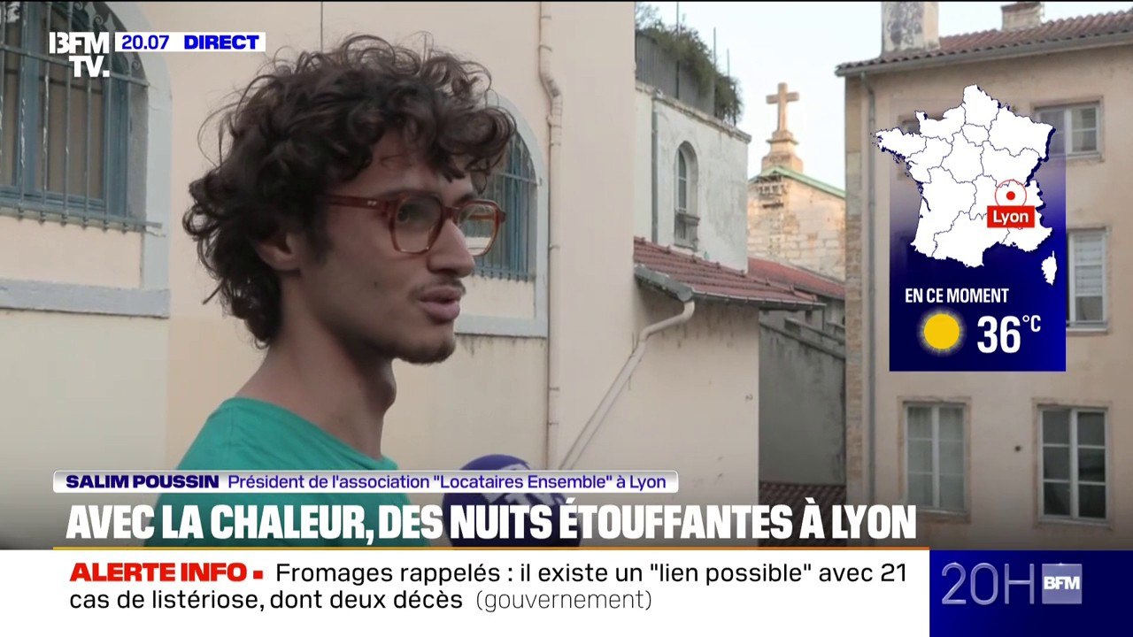 Salim Poussin (association "Locataires Ensemble") pointe le danger pour la santé des logements mal isolés en période de canicule