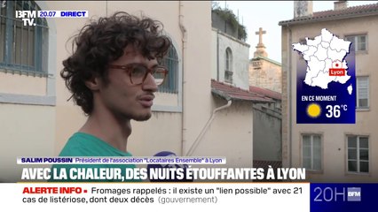 Salim Poussin (association "Locataires Ensemble") pointe le danger pour la santé des logements mal isolés en période de canicule