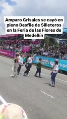 La Amparo Grisales “La diva de Colombia” sufrió caída en público