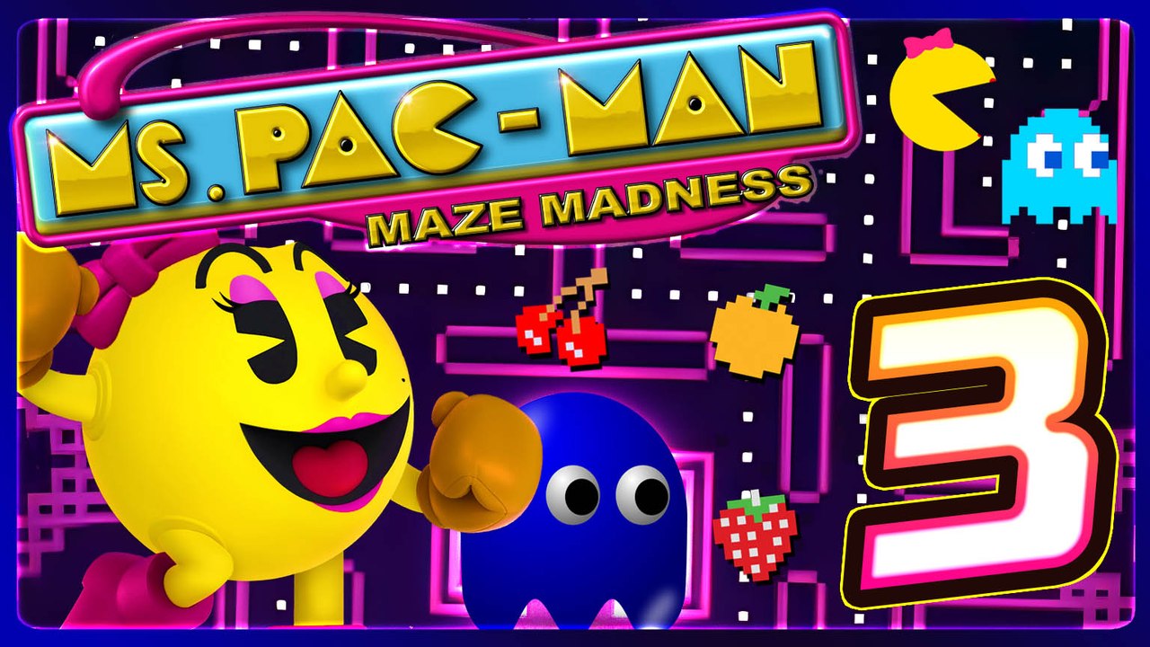 Ms Pac-Man Maze Madness Walkthrough Part 3 (Dreamcast, N64, PS1) Pac Ping Harbor