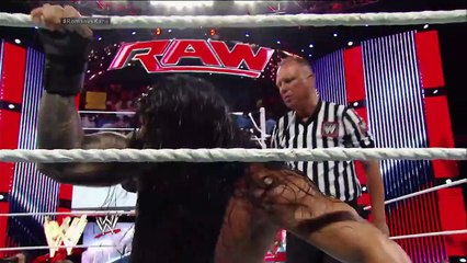 FULL MATCH Roman Reigns vs. Kane   Last Man Standing Match Raw, Aug. 4, 2014