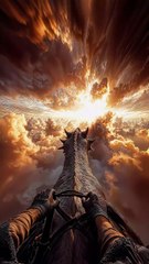 Dragon above the clouds ☁️__Prompts _ Art_ _predmet_ai_Inspired on tt_ _awakened.worlds__Made by ChatGPT • AE • Kling AI___space _clouds _sky _fanta(