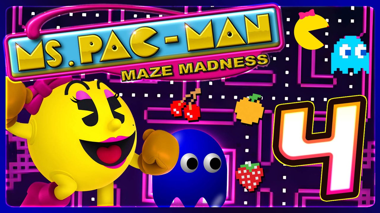Ms Pac-Man Maze Madness Walkthrough Part 4 (Dreamcast, N64, PS1) Haunted Halloween