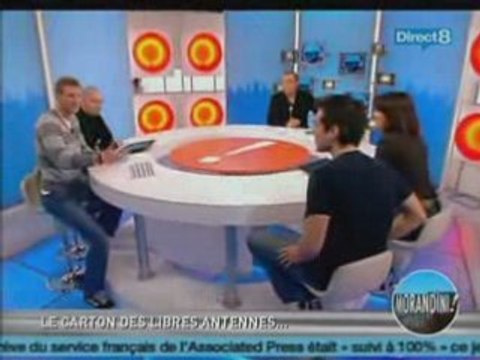Mikl et Toph invités de Morandini sur Direct 8