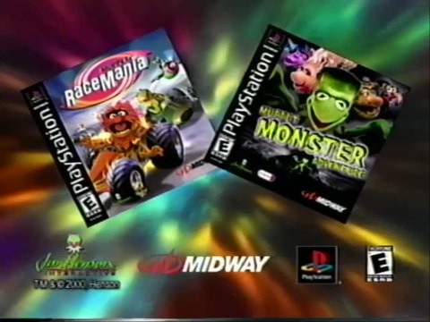 Muppet Race Mania & Muppet Monster Adventure PS1 (2000) Promo (VHS HQ Capture)