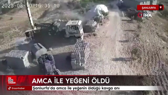 Şanlıurfa’da amca ile yeğenin öldüğü kavga anı