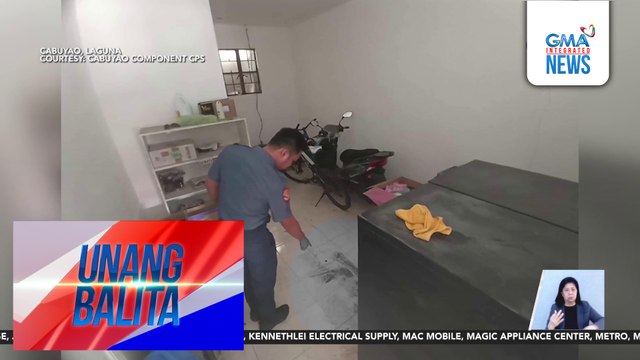 Babae, patay matapos saksakin ng lalaking nanloob sa gadget store | Unang Balita