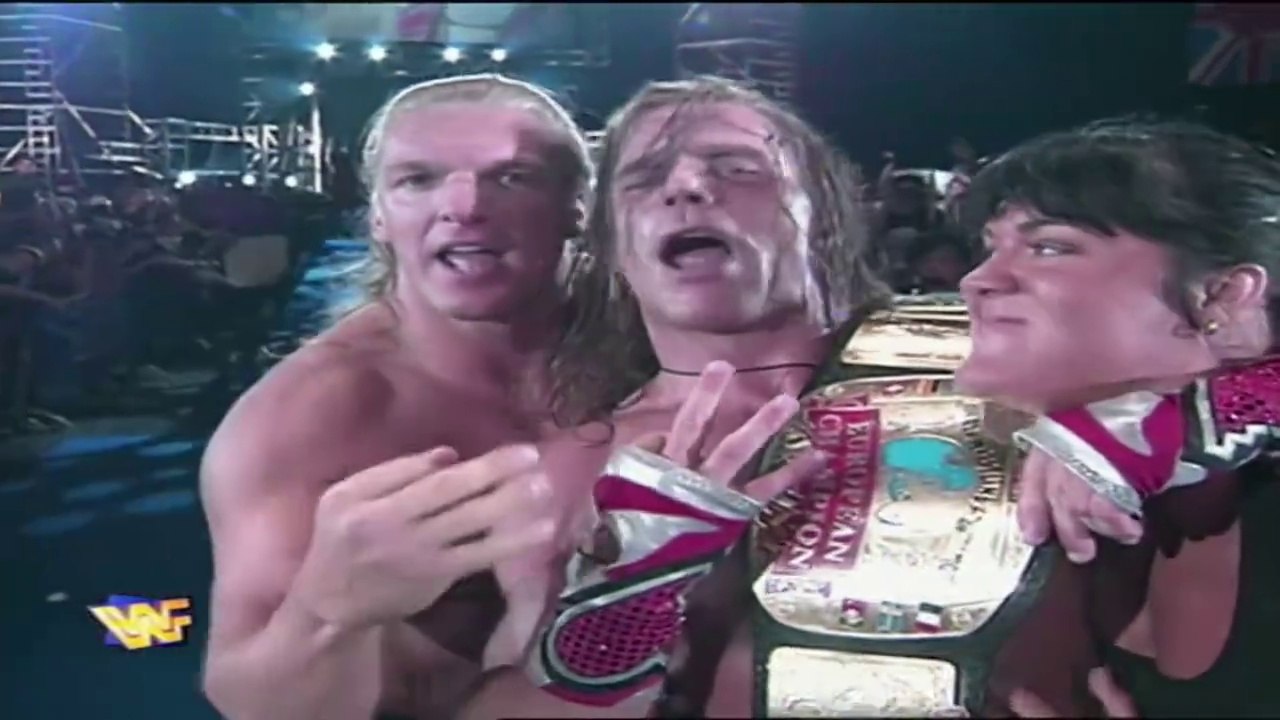 HHH & Chyna Help HBK Win The European Championship! One Night Stand 1997 20/9/97