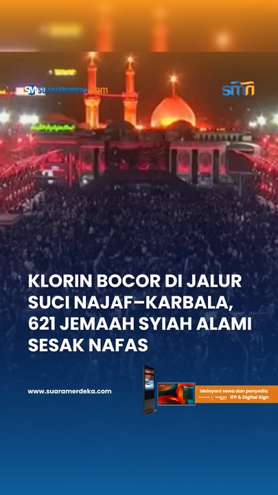 Klorin Bocor di Jalur Suci Najaf–Karbala, 621 Jemaah Syiah Sesak Nafas