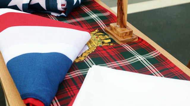 VJ Day commemoration aboard Royal Navy Flagship HMS Prince of Wales