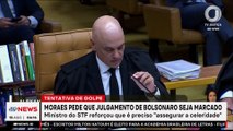 Moraes pede a Zanin que marque julgamento de Bolsonaro sobre suposto golpe
