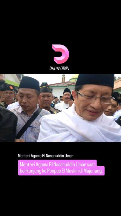 Ribuan jamaah ponpes El Muslim hadiri pengajian dan peresmian taman baca bersama menteri agama RI Nazarudin Umar, Minggu (3/8/2025).
