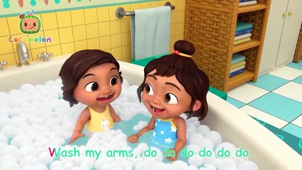 Bath Song!  with Nina! _ CoComelon Nursery Rhymes & Kids Songs